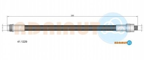 41.1229 ADRIAUTO ADRIAUTO RENAULT шланг гальмів. задн.R25 -92