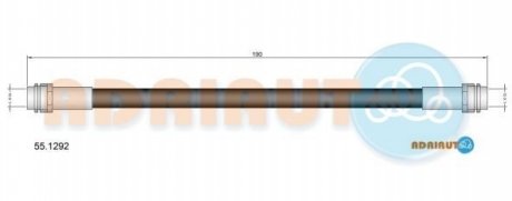 55.1292 ADRIAUTO ADRIAUTO VW шланг гальм. задн. PHAETON 02-