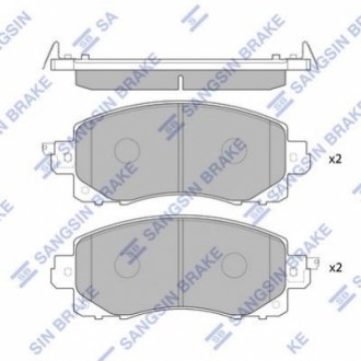 SP4221 Hi-Q (SANGSIN) Колодки гальмівні дискові (комплект 4 шт)