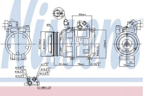 890282 NISSENS Компресор кондиціонера