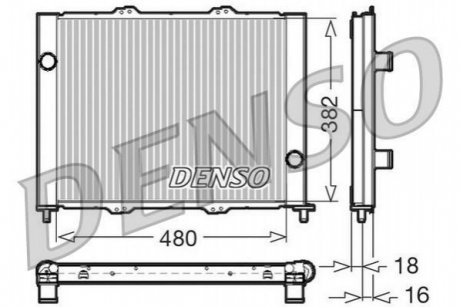 DRM23099 DENSO Радиатор охолоджування