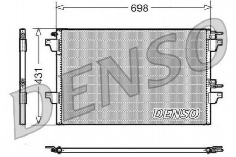 DCN23022 DENSO Конденсер кондиционера