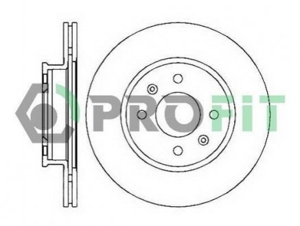 5010-2016 PROFIT Диск гальмівний