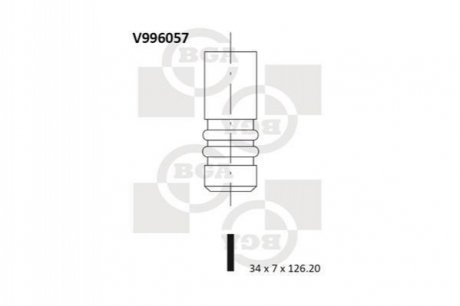 V996057 BGA Клапан двигателя