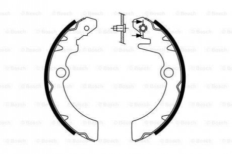 0986487760 BOSCH BOSCH NISSAN гальм колодки задн PIXO (UA0) 1.0 LPG 09-, SUZUKI ALTO VII (GF) 1.0 09-