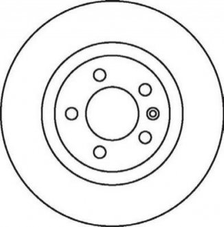 562081JC Jurid Гальмівний диск задній VW LT, Transporter IV