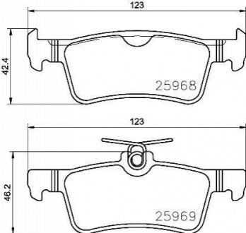 P61 126 BREMBO Гальмівні колодки дискові