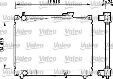 734213 Valeo Радиатор охолоджування