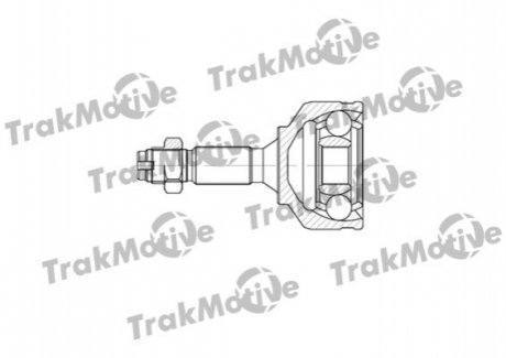 40-0564 Trakmotive TRAKMOTIVE CITROEN ШРКШ зовнішній к-т 22/21 зуб. C2 1.6 03-10, C3 I 1.4 16V 03-, C3 Pluriel 1.4 HDi 04-, PEUGEOT 1007 1.4 05-, 207 1.4 06-13, 208 I 1.6 12-