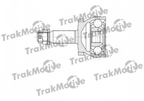 40-0681 Trakmotive Шрус наружный с ABS к-кт 30/36 зуб. SANTA FE II (CM) 2.2 CRDi 06-09, KIA SORENTO II (XM) 2.0 CRDi 10