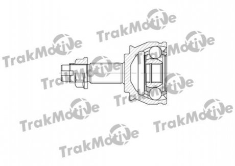 40-0575 Trakmotive TRAKMOTIVE FIAT ШРКШ зовнішній к-кт 25/23 зуб.Fiorino,Punto,Opel Corsa D/E 03-