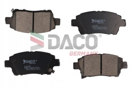 324558 DACO Колодки гальмівні TOYOTA YARIS 99- (+ABS)