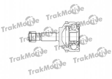 40-0599 Trakmotive TRAKMOTIVE NISSAN ШРУС Наружный к-кт с ABS 30/21 зуб. KUBISTAR Фургон (X76) 1.2 03-, RENAULT CLIO II (BB_, CB_) 1.2 98-10, KANGOO (KC0/1_) 1.2 97-, SYMBOL II (LU_) 1.4 08-14