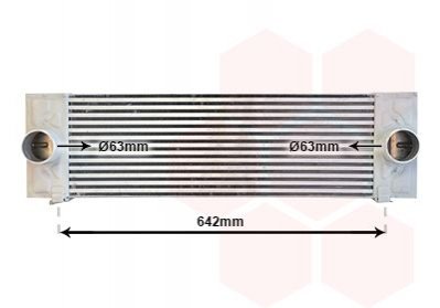 18014726 Van Wezel Радиатор інтеркулера