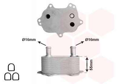 03013718 Van Wezel Радіатор оливи