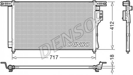 DCN41008 DENSO Конденсер кондиціонера