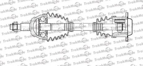 30-1116 Trakmotive TRAKMOTIVE AUDI Полуось лев L=552,5mm 33 зуб. A3 (8L1) 1.6 96-03, TT (8N3) 1.8 T 05-06, SEAT TOLEDO II (1M2) 1.8 20V 98-04, VW GOLF IV (1J1) 2.3 V5 00-05, SKODA OCTAVIA II (1Z3) 1.9 TDI 04-10