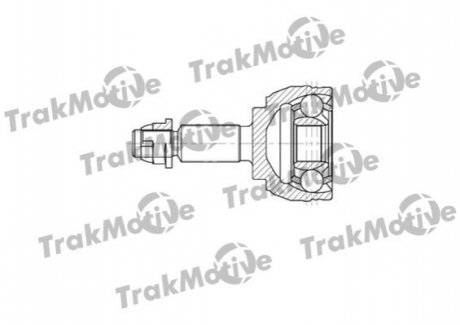 40-0707 Trakmotive TRAKMOTIVE RENAULT ШРУС наружный к-кт 33/25 зуб. GRAND SCENIC II (JM0/1_) 1.9 dCi 04-05, GRAND SCENIC II (JM0/1_) 2.0 04-09, MEGANE II седан (LM0/1_) 1.9 dCi 04-