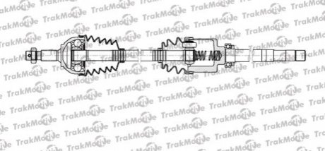 30-1118 Trakmotive TRAKMOTIVE CITROEN Полуось прав L=973mm L=1019mm 28/37 зуб. Jumpy, Peugeot 508, FIAT SCUDO 2.0 D Multijet 10-16