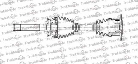 30-1107 Trakmotive TRAKMOTIVE MITSUBISHI Полуось прав. L=536,5mm 28 зуб. Pajero Sport 98-,L200 96-,Pajero II 90-00