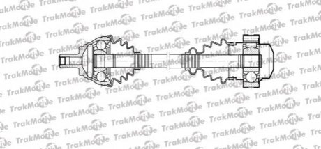 30-1101 Trakmotive TRAKMOTIVE VW Полуось лів. L=484mm 36 зуб.Audi A3,Golf V,Passat,Tiguan,Touran,Skoda