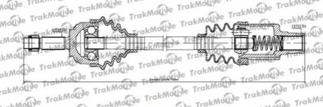 30-1218 Trakmotive TRAKMOTIVE RENAULT Полуось прав. L=792mm 21/23 зуб. Logan,Sandero 04-