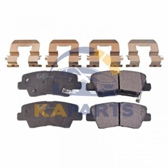 116301 FEBI BILSTEIN FEBI HYUNDAI колодки гальмівні задн.i30,40,Kia Ceed,Rio III 10-