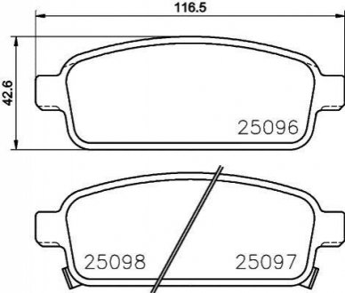 P59 087 BREMBO Гальмівні колодки дискові