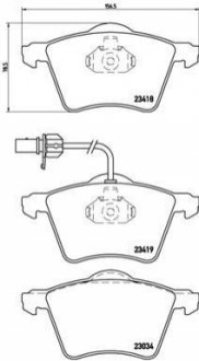 P85 062 BREMBO Гальмівні колодки дискові