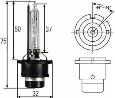 8GS 007 949-311 HELLA HELLA D4S 42V 35W Лампа розжарювання XENON STANDARD