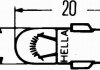 8GP 002 066-121 HELLA HELLA 12V 2W J Автолампа (STANDARD) (фото 2)