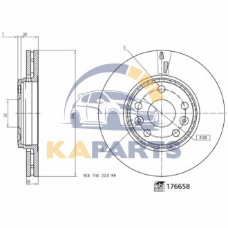 176658 FEBI BILSTEIN Диск гальмівний(к-т)