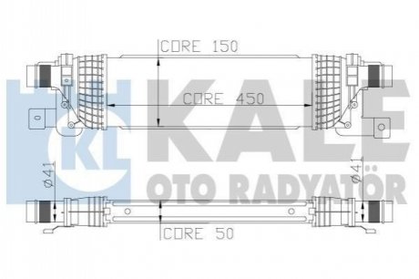 346800 KALE OTO RADYATOR KALE FORD Интеркулер Fiesta V,Fusion,Mazda 2 1.4/1.6TDCi 01-