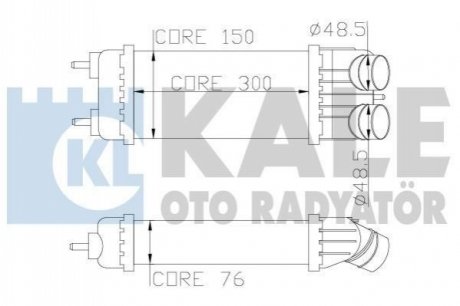 343700 KALE OTO RADYATOR KALE CITROEN Интеркулер C2/3,Peugeot 1007,207 1.6HDI 05-