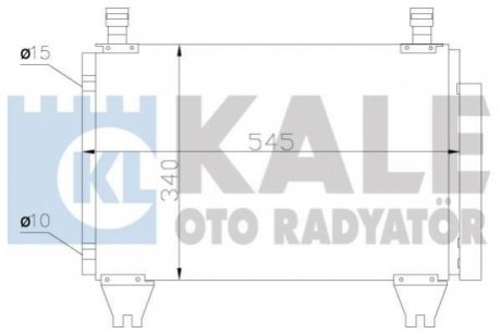 383500 KALE OTO RADYATOR KALE TOYOTA Радиатор кондиционера Hilux VII 05-