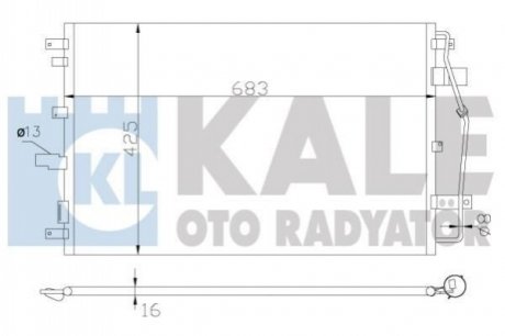 342650 KALE OTO RADYATOR KALE VOLVO Радиатор кондиционера XC90 I 02-