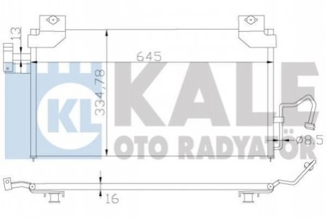 387100 KALE OTO RADYATOR KALE MAZDA Радиатор кондиционера 323 98-