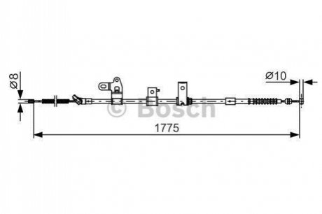 1987482347 BOSCH BOSCH трос ручного гальма лів.TOYOTA PRIUS -09