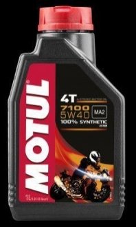 104086 MOTUL Олива для 4-х тактних двигунів синтетична естерова Motul "7100 4T 5W40", 1л (104086=109380