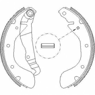 Z4307.00 WOKING Колодки тормозные