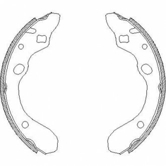 Z4147.00 WOKING Колодки тормозные