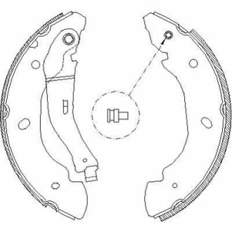 Z4107.00 WOKING Колодки тормозные