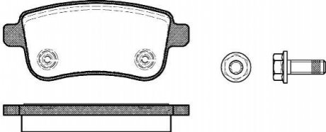 P12873.00 WOKING Гальмівні колодки зад. Megane III/Fluence 08-