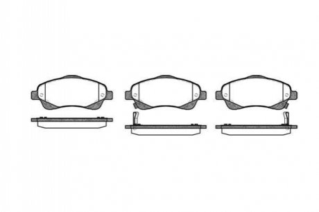 P11463.02 WOKING Гальмівні колодки пер. Toyota Avensis 00-08 (bosch)