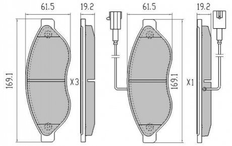 FBP-1476 FREMAX Колодки тормозные