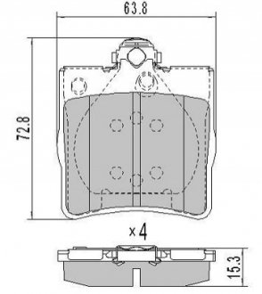 FBP-1139 FREMAX Колодки тормозные