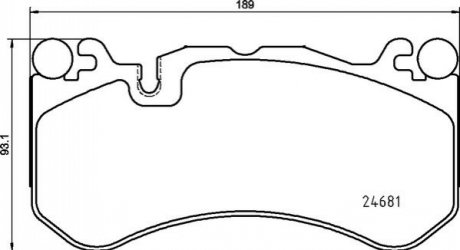 P 50 142 BREMBO Гальмівні колодки дискові