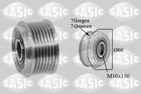 1676027 SASIC Шкив генератора