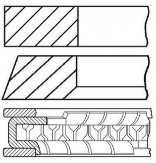 0845000710 GOETZE Кільця поршневі