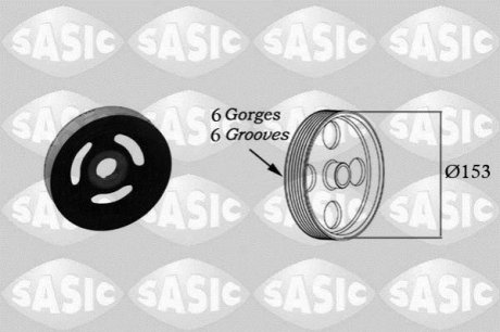 2150004 SASIC Шкив коленвала